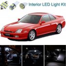 10pcs Bright White Interior LED Light Package Kit Deal For Honda Prelude 97-01
