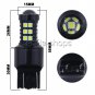 2Pcs W21-5W W3X16Q 7440 7443 30SMD LED Car Brake Light Backup Reverse Bulb Lamp