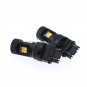 2pcs 3157 3157NA 4157 White Amber Switchback LED DRL Parking Turn Signal Lights