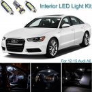11pcs Bright White Interior LED Light Package Kit Deal For Audi A6 2012-2015