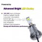 2pcs LED Lights H3 2400LM White/Purple COB Bulb Dual Color Kit For Fog Light Car