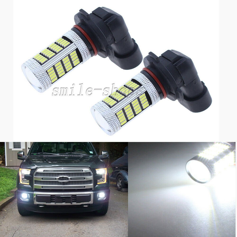 2pcs White 9005 LED 92 SMD 4014chip High Power Car Fog Driving Light Bulb Lamp