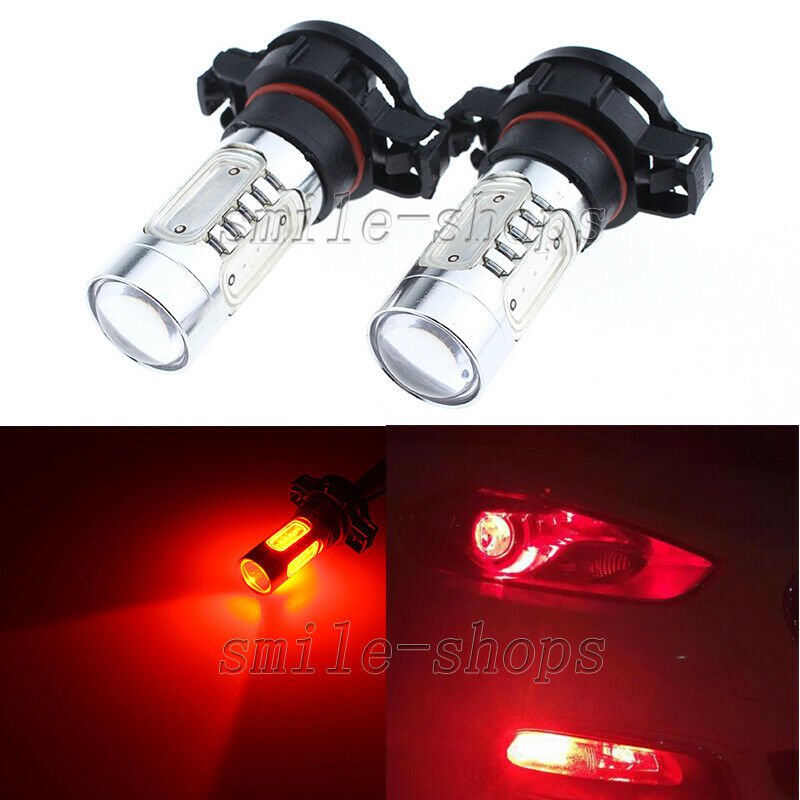 2pcs Red 11W 5202 High Power LED Bulb For Car Driving Fog Daytime Running Light
