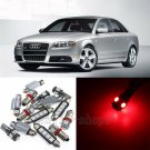 Error Free Red 22pcs Interior LED Light Kit for 2002-2008 Audi A4 S4 Avant