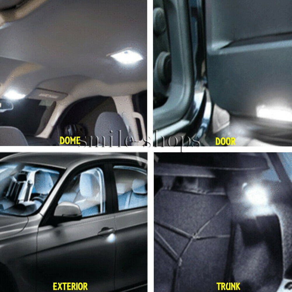 7pcs For Pontiac G8 Bright White LED Interior Bulbs Kit + License Plate