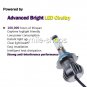 2pcs COB 9006 HB4 24W 2400LM Dual Color LED Fog Light White Yellow Amber Blue