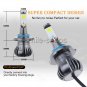 2pcs COB 9006 HB4 24W 2400LM Dual Color LED Fog Light White Yellow Amber Blue