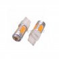 2pcs Yellow Amber T20 7.5W W21W 7443 COB LED Bulbs For Car Turn Signal Light
