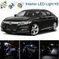 14pcs Xenon White Interior LED Light Package Kit Deal For Honda Accord 2013-2018