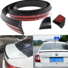 4.9ft Black No Drilling Car Roof Rear Tail Fin Empennage Trunk Spoiler Wing Lip
