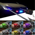 7 Color RGB 48 SMD LED Strip Flash Knight Rider Scanner Light w/ Remote Control