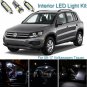 12pcs White Interior LED Light Package Kit Deal For Volkswagen Tiguan 2009-2017