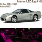 20pcs Pink/Purple Interior LED Light Package Kit For 1991 1992-1995 Acura NSX