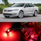 16pcs Red Canbus for VW Passat B7 Interior LED Light Package Kit 2012-2014 #