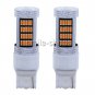 2x T20 W21W 7440 Yellow/Amber 92SMD LED Turn Signal light Tail Brake Light Bulb
