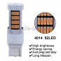 2x T20 W21W 7440 Yellow/Amber 92SMD LED Turn Signal light Tail Brake Light Bulb