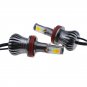 2pcs 80W H8 H9 H11 LED Fog Driving Light Bulbs DRL - Switchback White & Amber