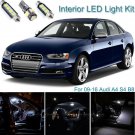 18pcs Bright White Interior LED Light Package Kit Deal For Audi A4 S4 B8 09-16