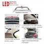 1M Car LED Rear Windshield Roofline High Position Brake Light Strip Waterproof
