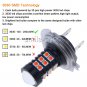 2Pcs H7 30SMD 3030 Ultra Red LEDs Lens For Car Rear Fog Light Driving Lamp 12V