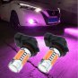 2pcs 9005 HB3 7.5W LED Pink Car Driving Daytime Running DRL Fog Light Bulbs