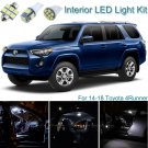 15pcs Xenon White Interior LED Light Package Kit Deal For Toyota 4Runner 14-18