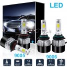 9005+9006 6000K 2640W 396000LM Combo 2-sides LED Headlight Kit Hi/Lo Light Bulb