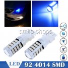 2pcs Ultra Blue 3157 4157 Car DRL Daytime Running Lights 92 4014 SMD LED Bulbs