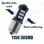 2pcs 1156 BA15S P21W 7506 LED Daytime Running Light Ultra Blue Bulb 30SMD 3030