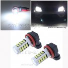 2x Pure White H8 H9 H11 6000K 92SMD Auto LED Bulbs For Car Truck Fog Lights Lamp