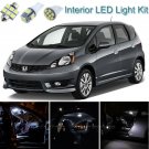 8pcs Pure White Interior LED Light Package Kit Deal For Honda Fit 2007-2013