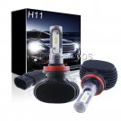 H11 H16 H8 LED Fog Light Headlight Bulbs Kit 50W 8000LM 6000K Super Xenon White