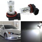 2pcs 6000K HID White LED Fog Lights H11 H8 H9 60W Car Driving Light Lamps DRL