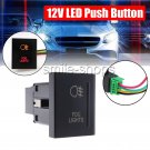 12V 3A Blue LED LIGHT BAR Push Button Switch On-off for VW Amarok Switch Left