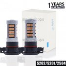 2pcs Purple Pink 92MSD 5201 2504 5202 LED Car Truck Fog Driving Light Bulbs Lamp