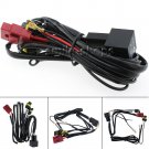 75W/100W H1 H3 H7 H11 880 9005 9006 HID Anti-Flicker Power Harness Relay Wiring