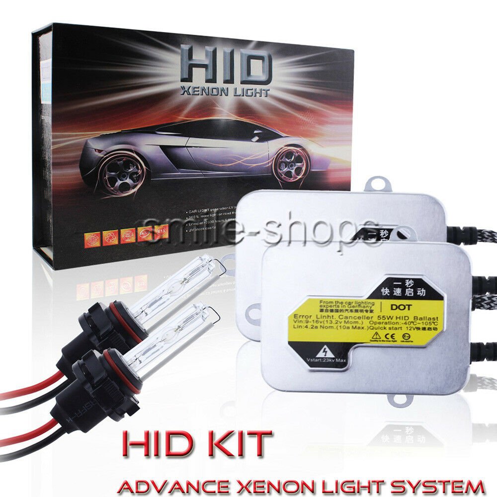 AC 55W QUICK START Slim HID Xenon Light Conversion Kit H4 H13 H11 9007 5K 6K 8K