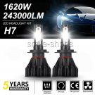 COB H7 1620W 243000LM  LED Headlight Kit High or Low Light Bulb 6000K White Car