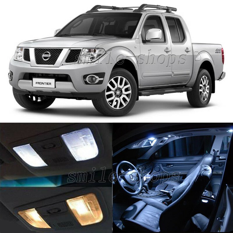 7pcs White LED Interior Bulb + License Plate Light Fit For 05-16 Nissan Frontier