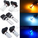 2pcs 12V 20W Amber Blue COB LED Fog Driving Light Bulbs 880 881 9005 9006 H11