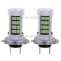 2PCS H7 92SMD 4014 LED 8000K Ice Blue For Car Projector Fog Driving Light Bulbs
