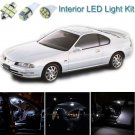 11pcs Pure White Interior LED Light Package Kit Deal For Honda Prelude 1992-1996