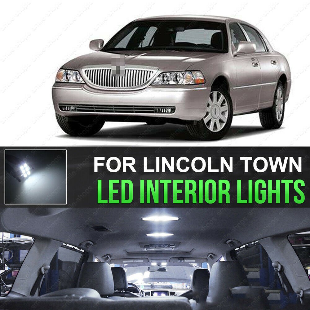 14x 6000K LED Lights Interior Package Kit For 2004 - 2006 2007 Lincoln Town Car
