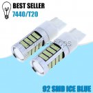 Ultra Ice Blue 7440 92 SMD 4014 LED Car Light Daytime Running Lamps High Power