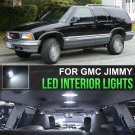 Bright White LED For GMC Jimmy 1995-2001 (14 Pieces) Cool 6000K Interior Light