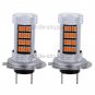 2x Yellow Amber H7 92smd 4014 Fit Car Truck LED Fog Light Driving DRL Lamp Bulbs