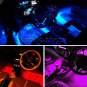4in1 36 LED RGB Interior Under Dash Foot Seat Inside Light IR Remote Control USB