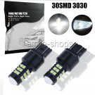 2x 7440 7441 T20 W21W White 30 SMD LED 3030 Car Reverse Backup Turn Light Bulbs