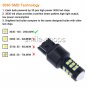 2x 7440 7441 T20 W21W White 30 SMD LED 3030 Car Reverse Backup Turn Light Bulbs