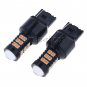 2X 7440 W21W T20 3030 30SMD LED Amber Yellow Tail Signal Brake Lights High power